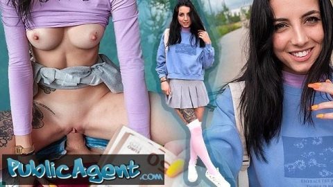 Public Agent Pov Slim Natural Italian College Student Uses Her Nice Tits And Small Ass For Quick Cash